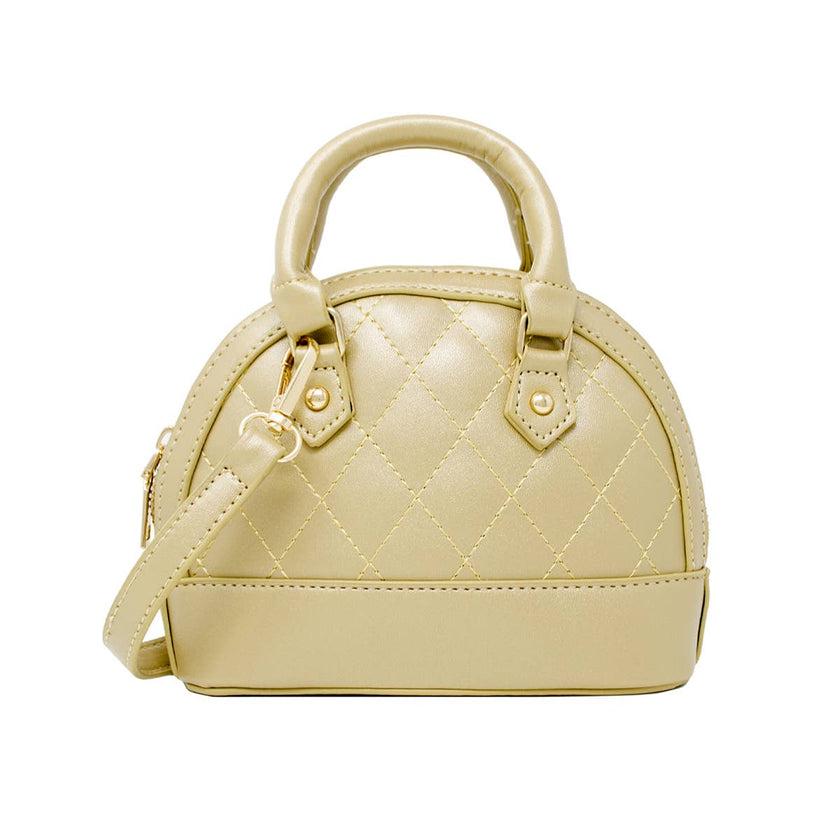 Mini Quilted Moon Handbag