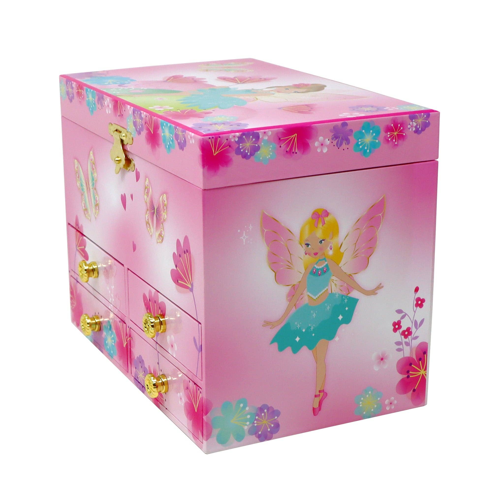 Fairy Butterfly Friends Medium Musical Jewelery Box