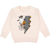 Checker Ghost Halloween Sweatshirt - Natural - Boys Clothing
