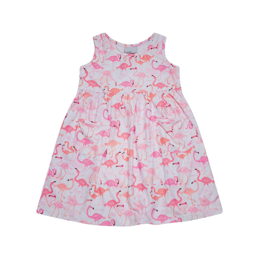 Kids UPF50+ Dahlia Sleeveless Dress w/ Pockets for Girls