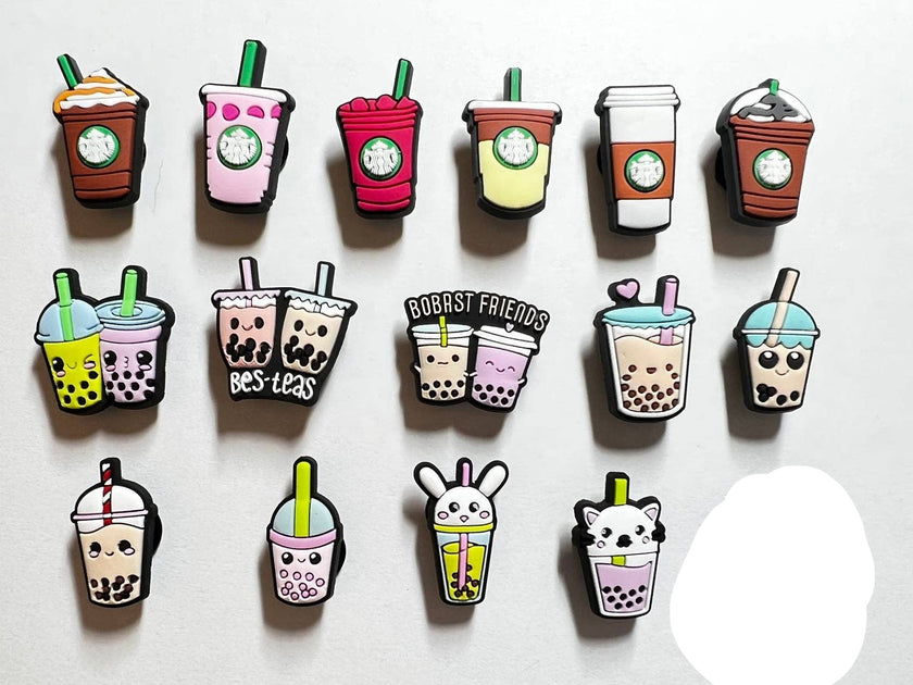 Bubble Tea/Boba Tea Shoe Charms