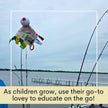 Crinkle Tag Sensory Toy-Fishing Bobber