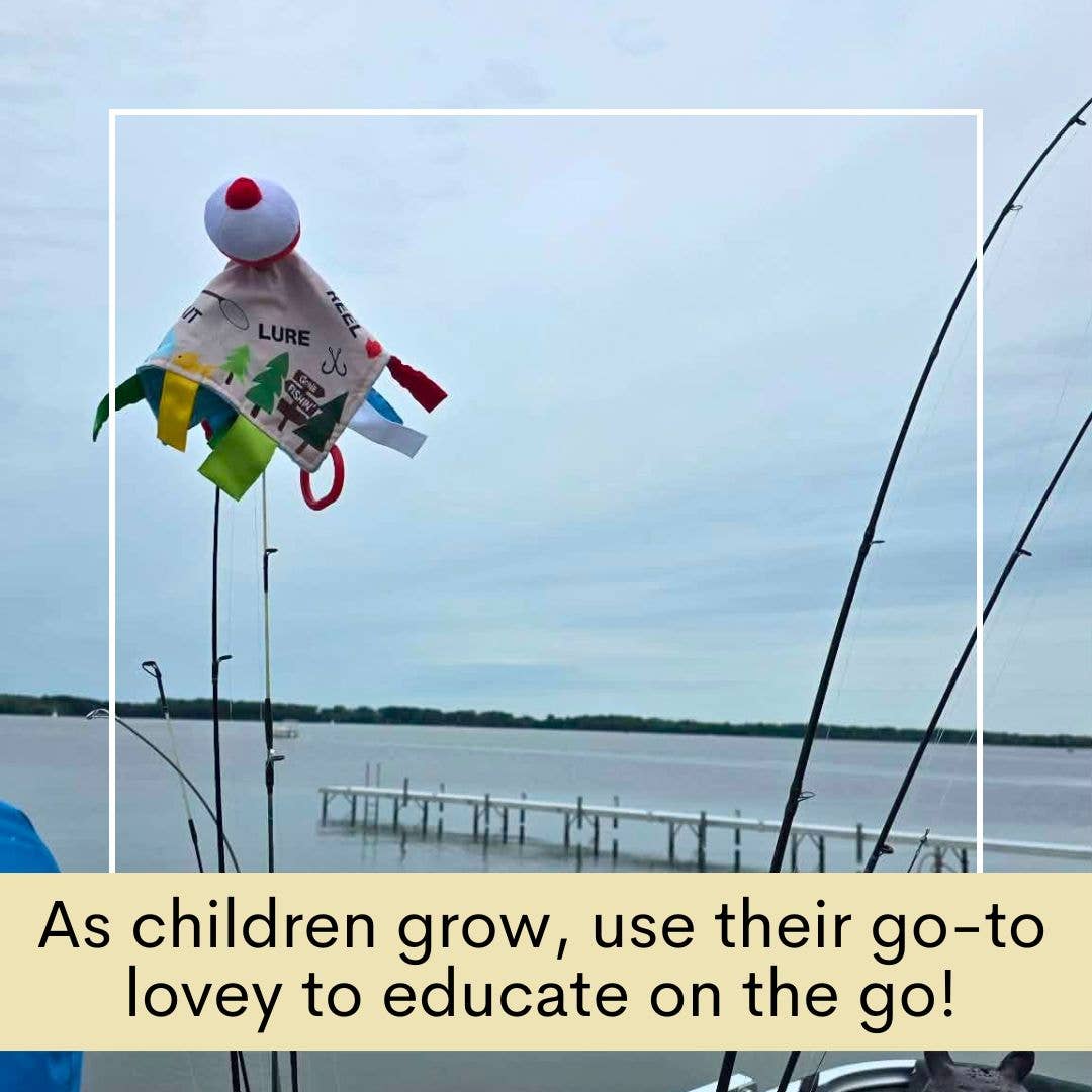 Crinkle Tag Sensory Toy-Fishing Bobber