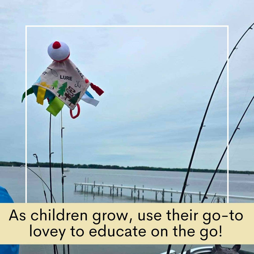 Crinkle Tag Sensory Toy-Fishing Bobber
