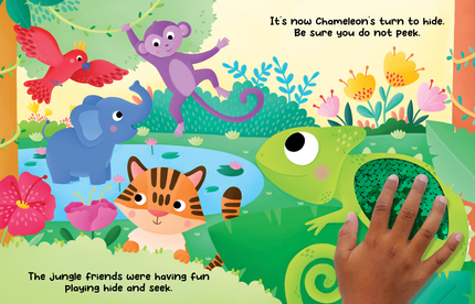 Chameleon's Colors- Sensory Storybook with 2-Way Sequins
