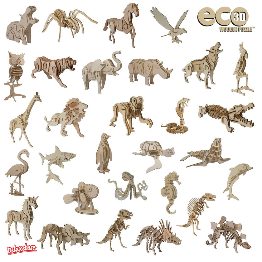 Eco 3D Wooden Puzzle - Alligator