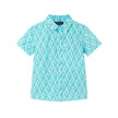 Kids Short Sleeve Buttondown Set | Geo Shark