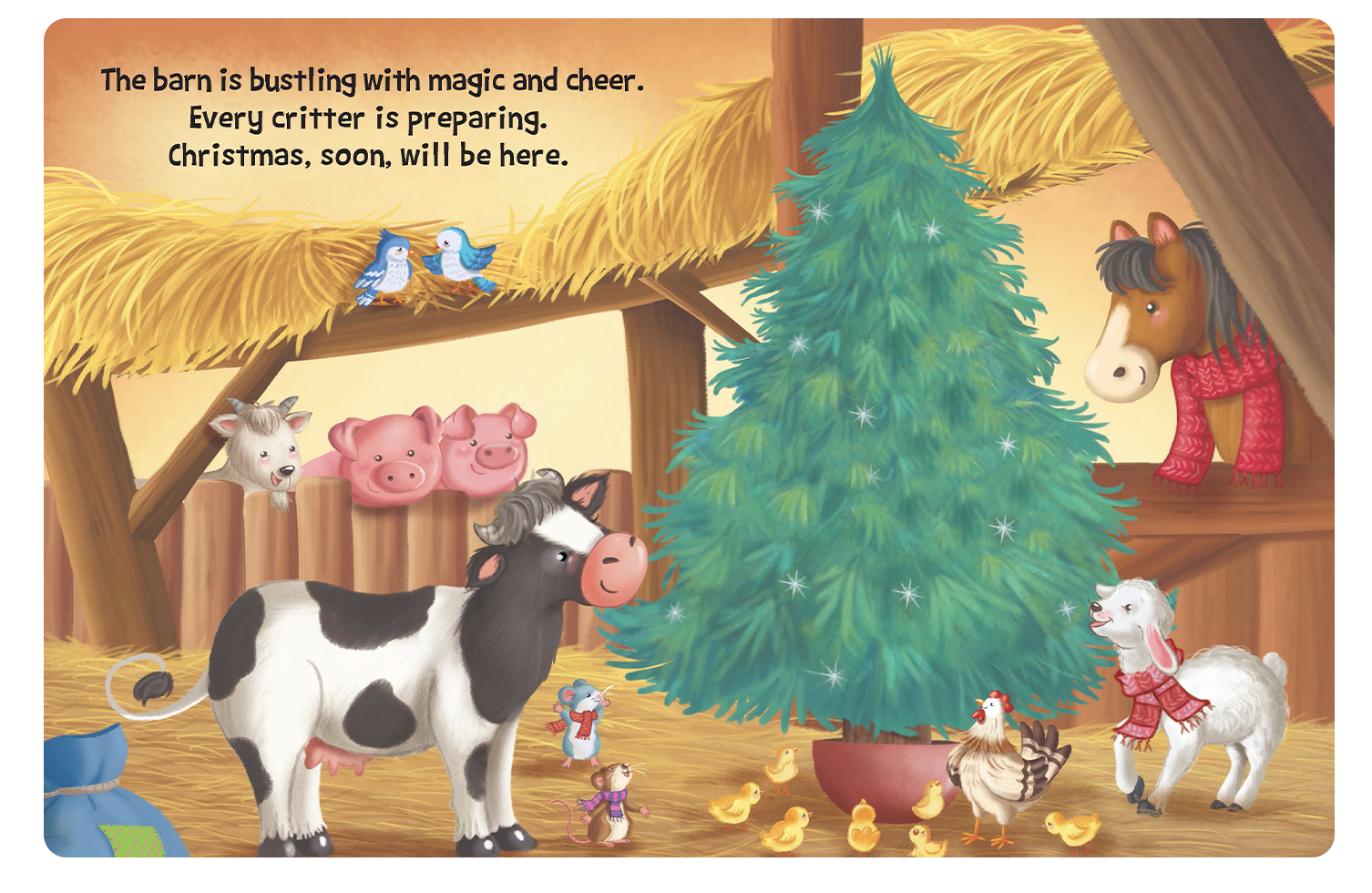 Christmas On The Farm - Children's Holiday Padded Board Book
