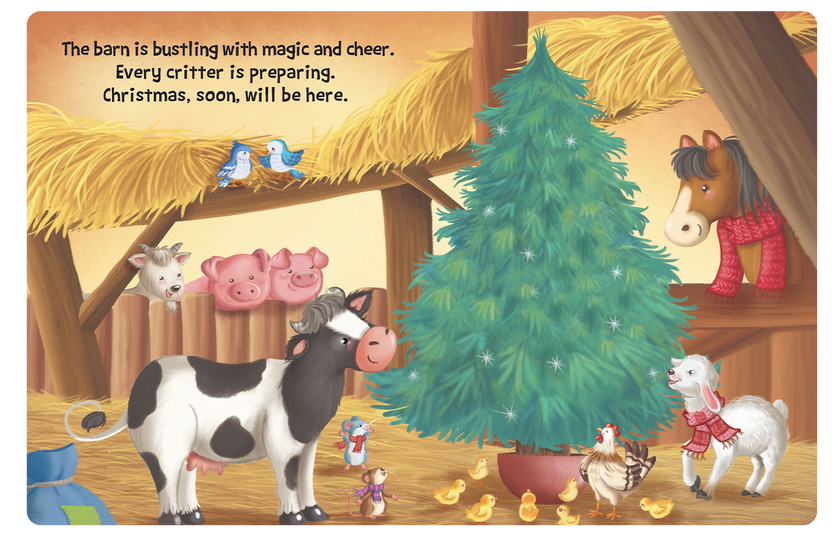 Christmas On The Farm - Children's Holiday Padded Board Book