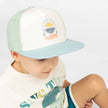 Happiness Comes In Waves Snapback Hat