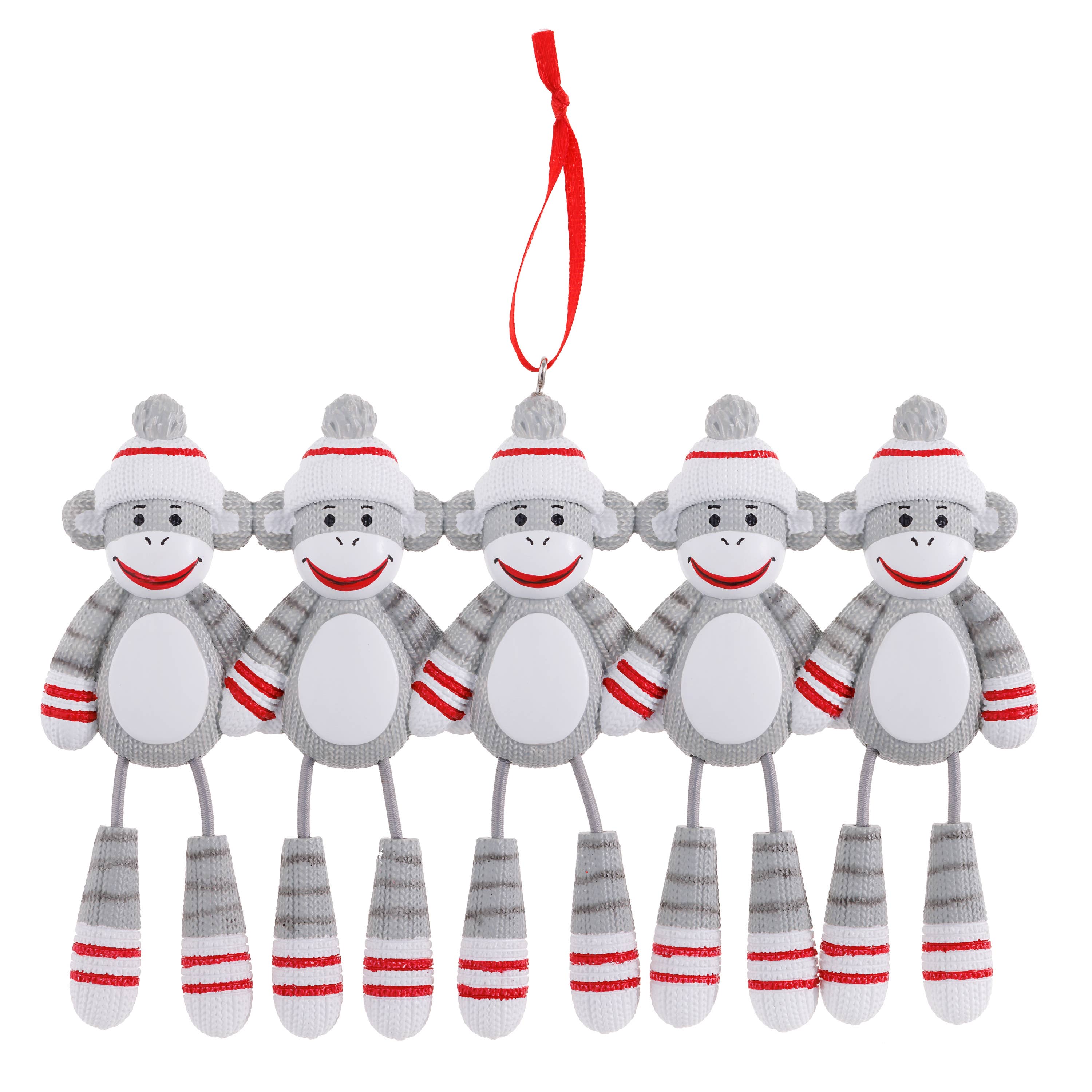 Sock Monkey Family Personalized Ornament