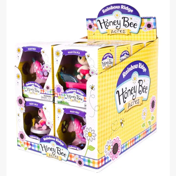 Honey Bee Acres Rainbow Ridge Animal Babies 16-unit Display