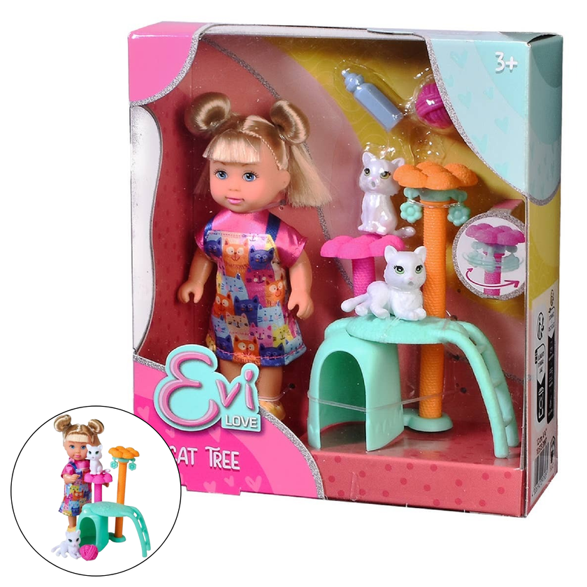 Simba Dickie- Evi Love - Cat Tree Playset Doll