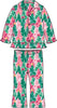 Girls Pink Jolly Grove Long Sleeve Button Up Ruffle Flare Pajama Set