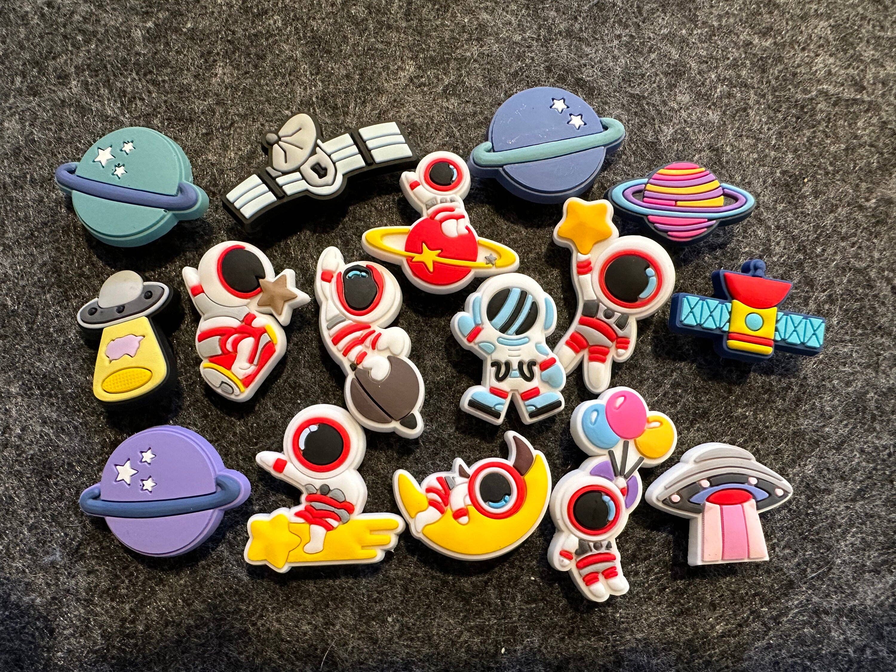 Pick your own Cute Planet Space Astronaut Rocket Ship space station Theme and more shoe charms