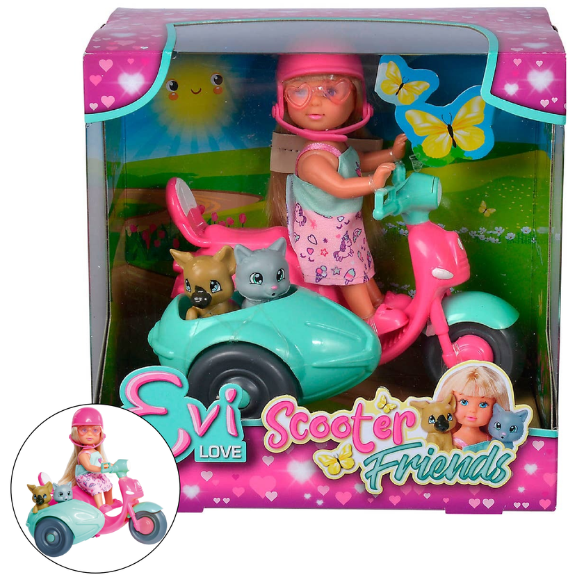 Simba Dickie- Evi Love- Scooter Friends Playset Doll