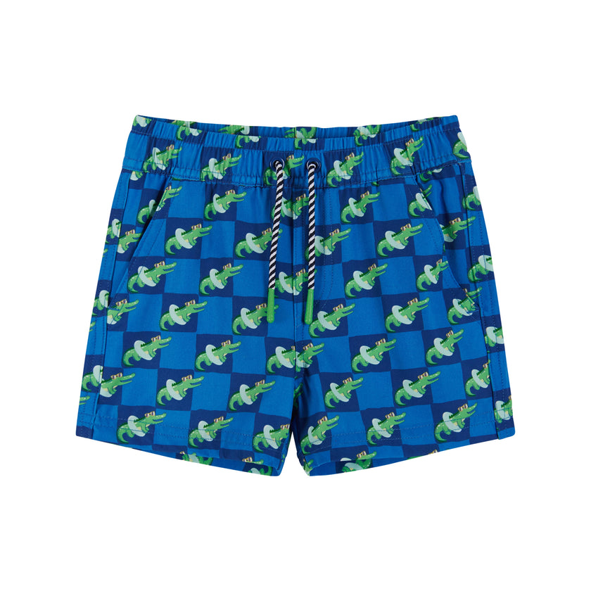 Alligator Graphic Raglan Rashguard and Boardshort