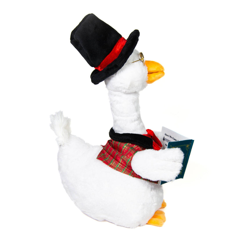 Carolin' Father Goose (Animated Singing Christmas Plush Toy)