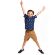 Boys Toddler Short Sleeve Knit Buttondown & Shorts Set