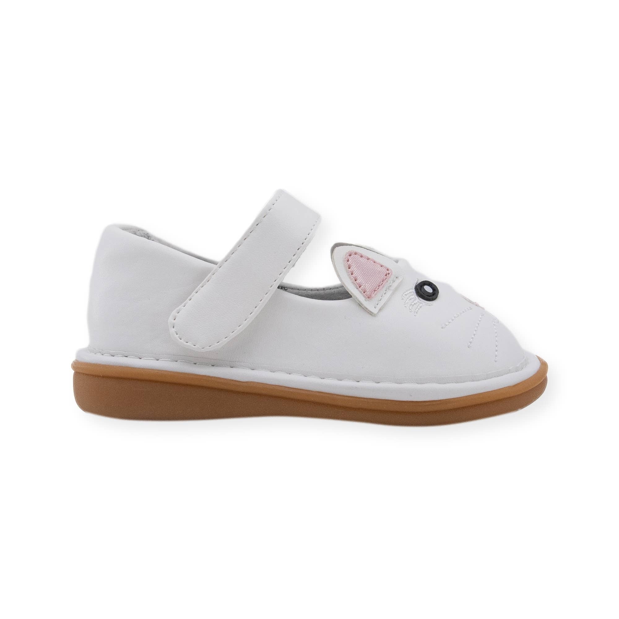 Wee Squeak Kitty White Shoes