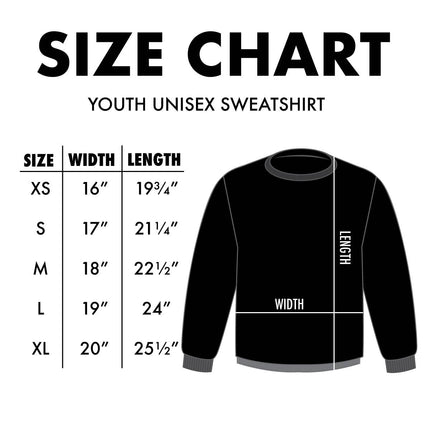 Florida Doodles Playful Icons Youth Sweatshirt