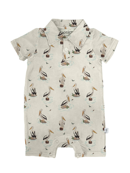 Pelicans Bamboo Polo Shortall