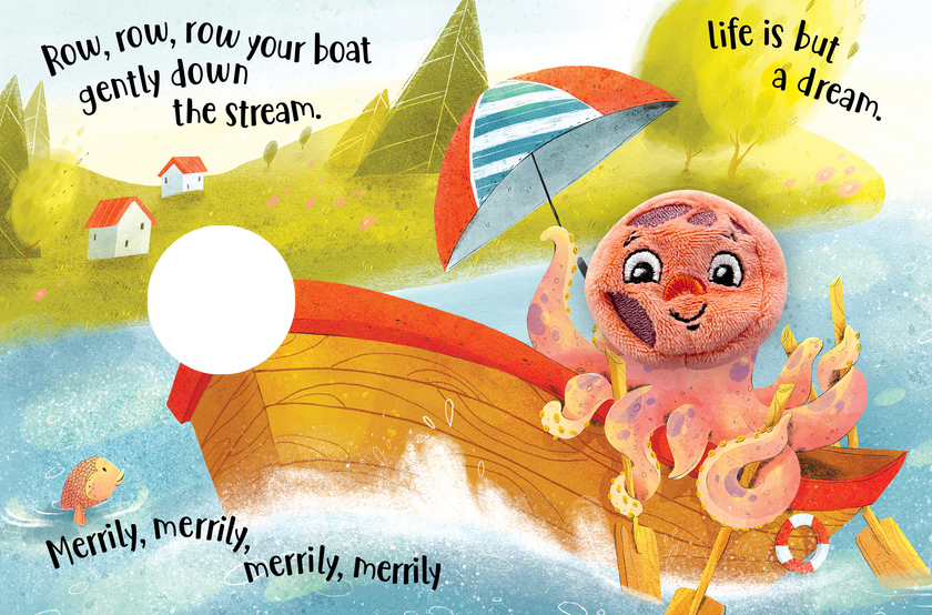 Row, Row, Row Your Boat - Finger Puppet Book
