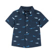 Boys Baby Short Sleeve Knit Buttondown & Shorts Set