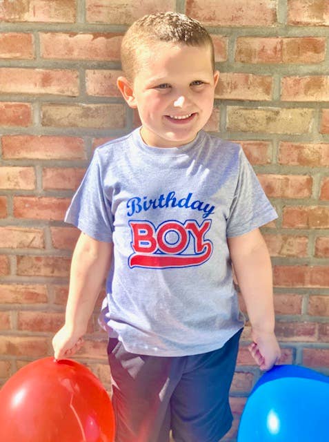 Birthday Boy Baseball Short Sleeve Shirt-Boys Birthday Shirt
