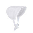 White Summer Baby Bonnet Sunhat