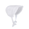 White Summer Baby Bonnet Sunhat