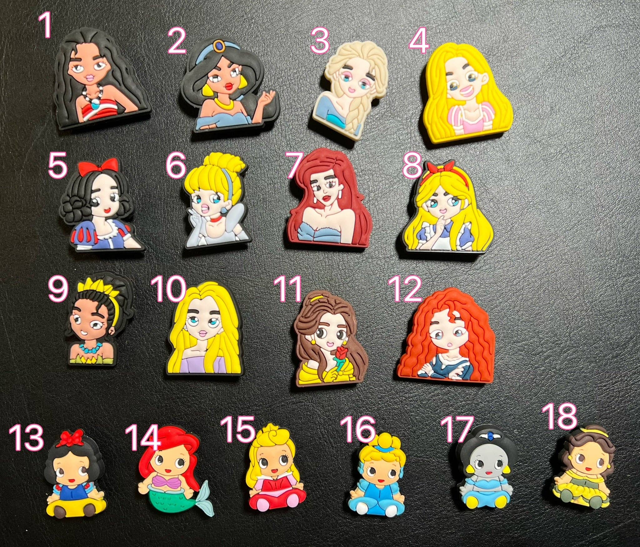 DELETE DUPLICATE Princesses and Brave Girls shoe charms: #A13 Ariel