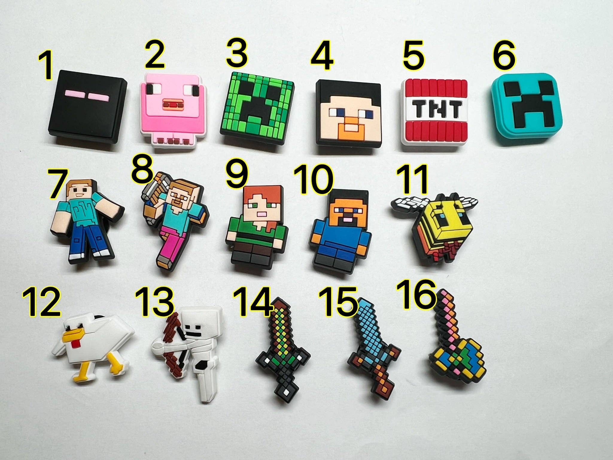 Minecraft Shoe Charms