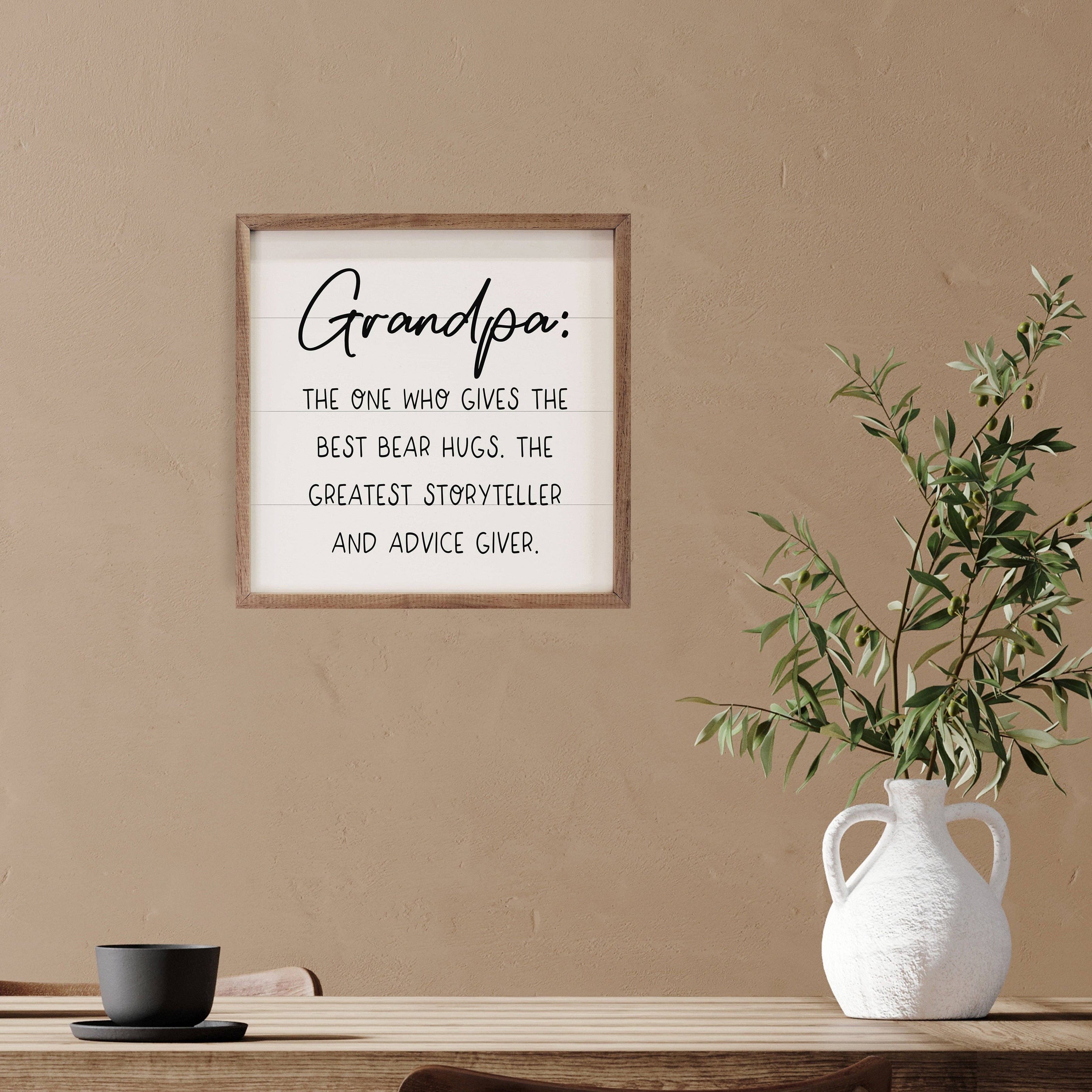 Grandpa Loves Unconditionally Sign