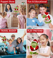 Plush Santa - Super Soft Plush Hand Puppet - Alligator Stuffed Animal