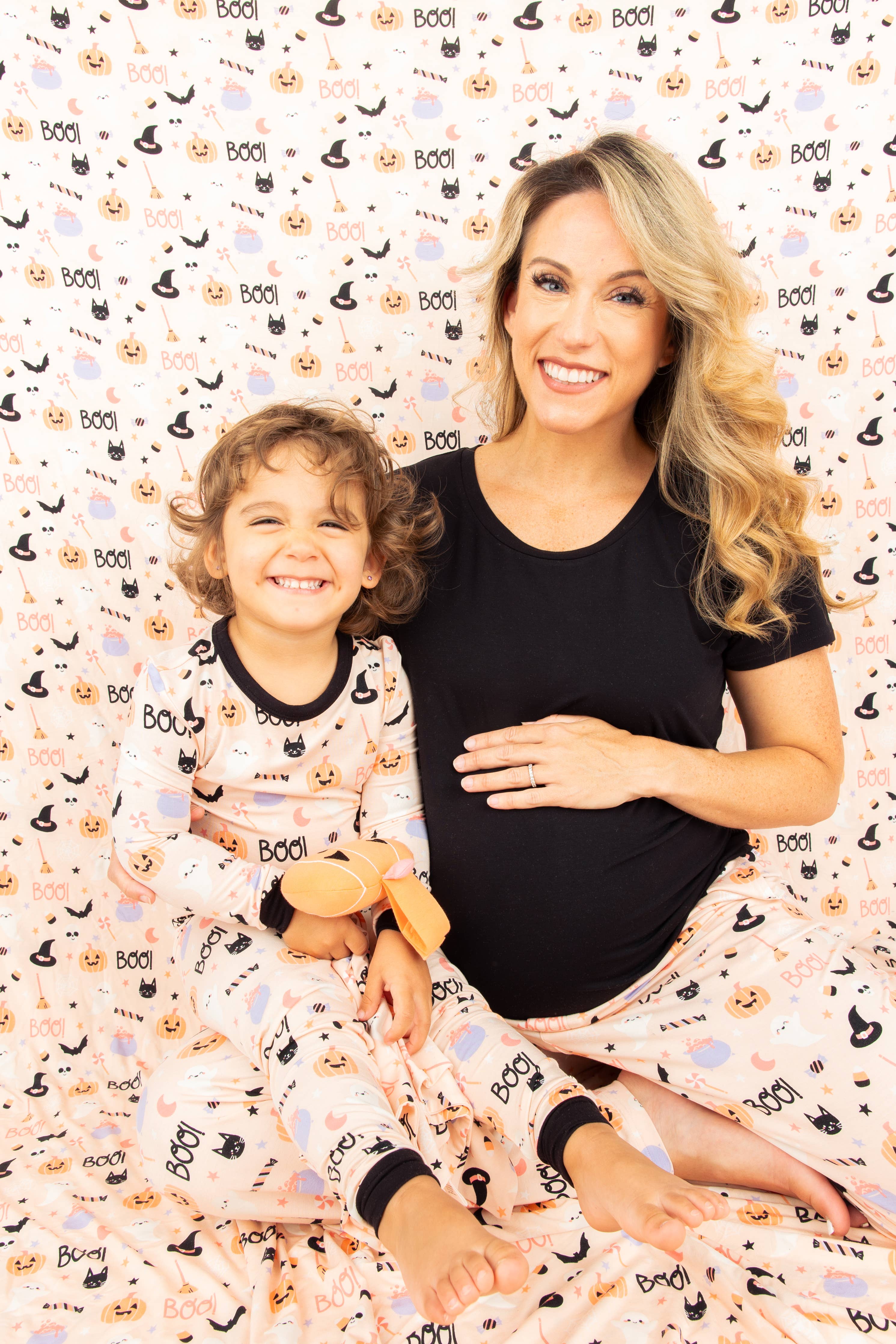 Halloween Sweet and Spooky Girls Glow in the Dark Pajamas Kids Sleepwear Set