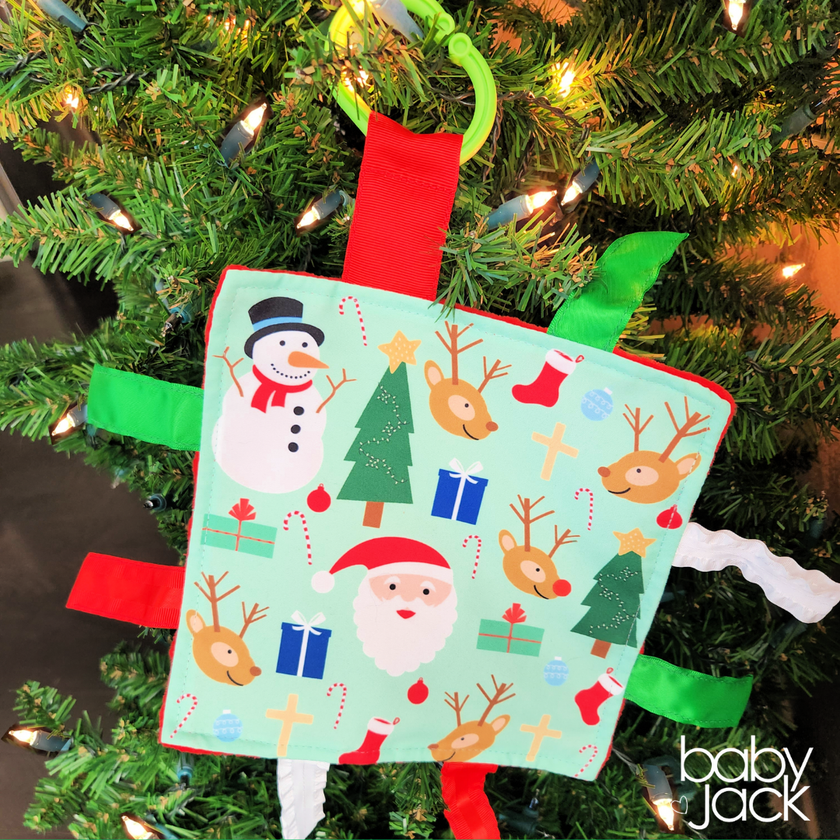 Crinkle Tag Sensory Toy-Christmas Holiday