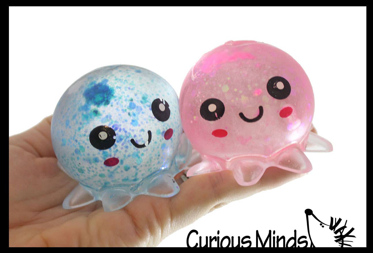 Octopus Sugar Ball Squishy Toy - Syrup Molasses Thick Glue/Gel Stress