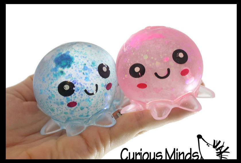 Octopus Sugar Ball Squishy Toy - Syrup Molasses Thick Glue/Gel Stress