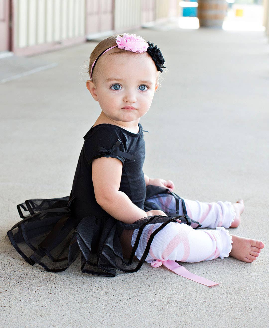 White Ballet Bow Dance Leg Warmers