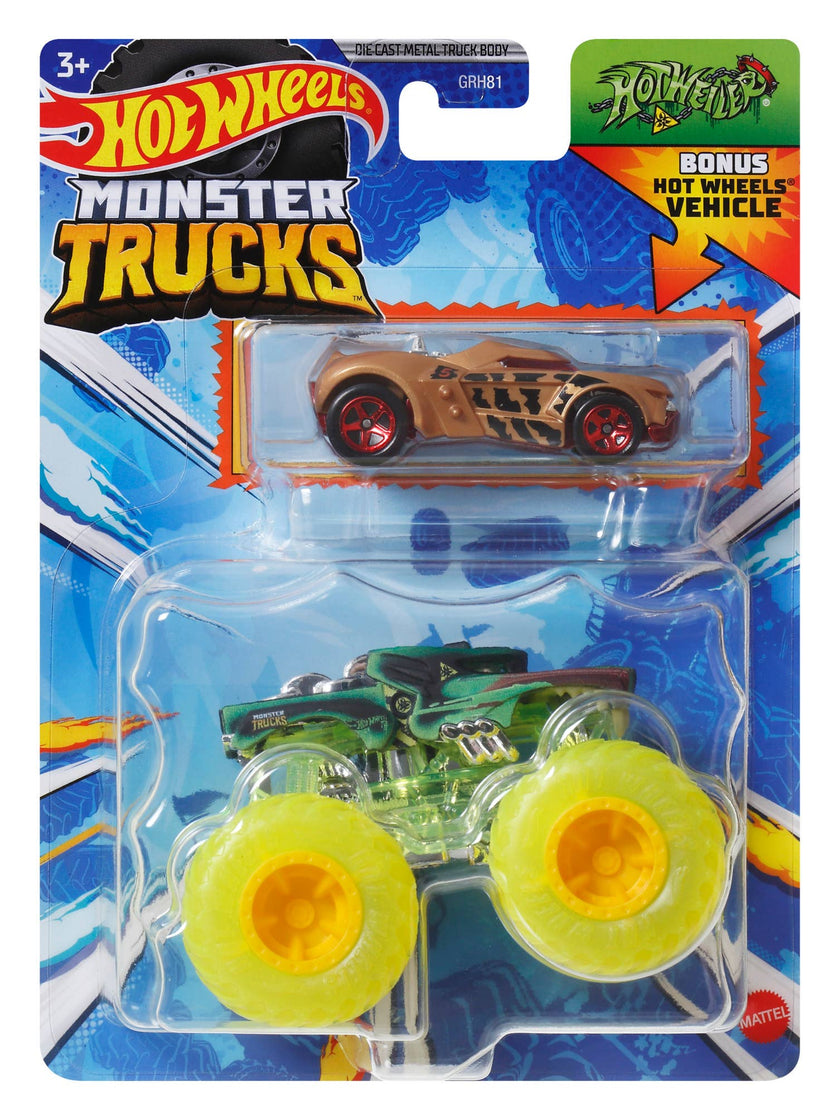 Die-Cast Hot Wheels Die Cast Monster Truck & Car Singles