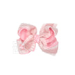 Double Ruffle/ Grosgrain Layered Hair Bow