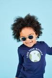Kids Eco Collection: Keyhole Sunglasses in Soft Sand