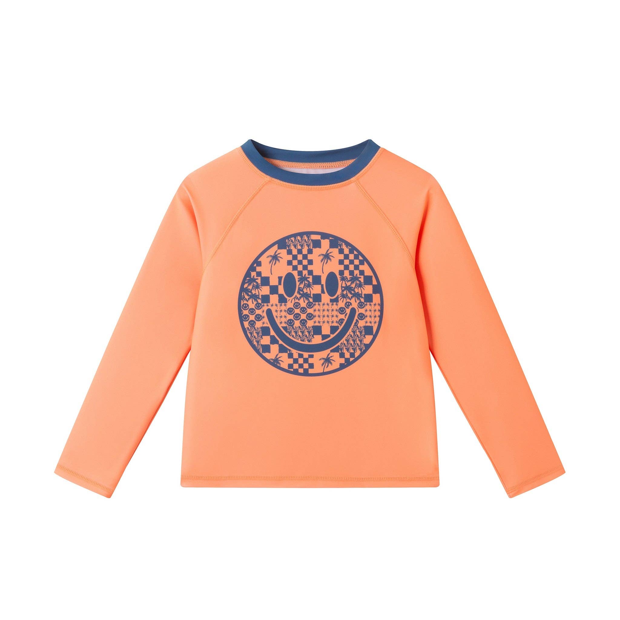 *Boys Long Sleeve Rashguard Set | Checker Icon
