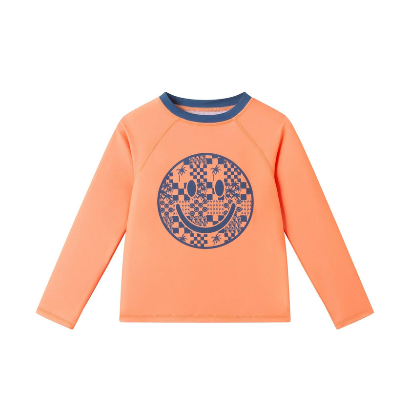 *Boys Long Sleeve Rashguard Set | Checker Icon