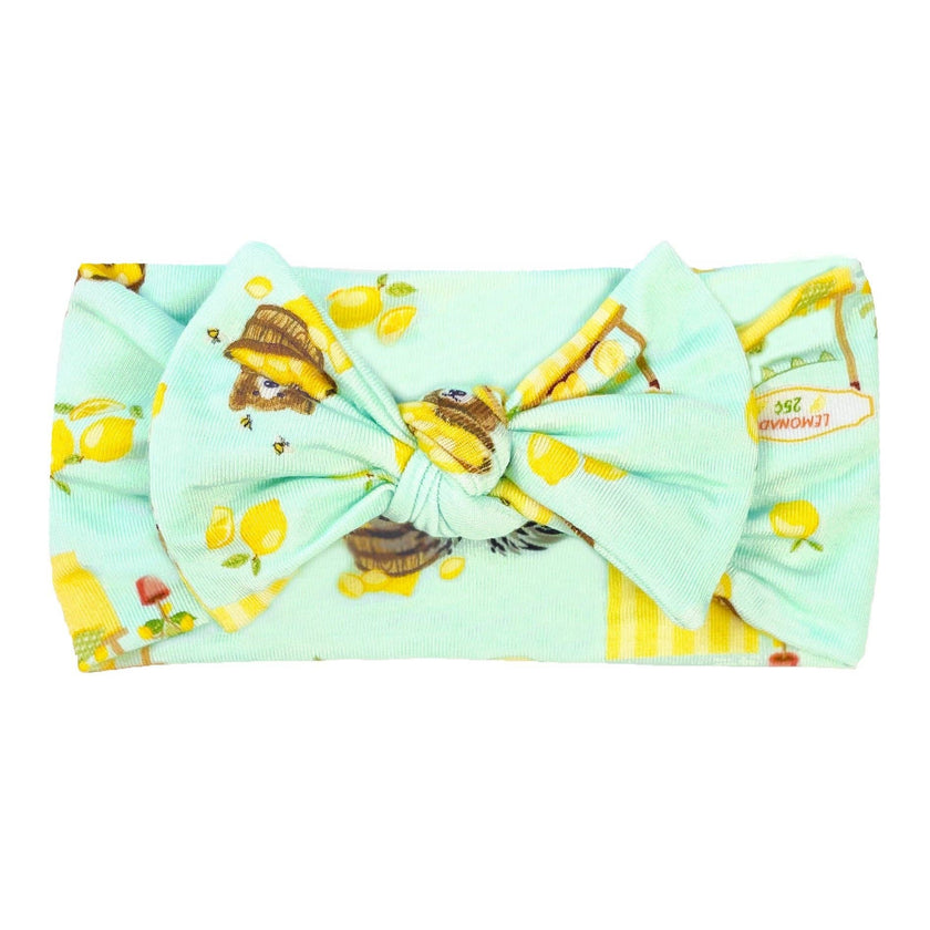 Lemonade Stands & Honey Bears Bamboo Hair Bow