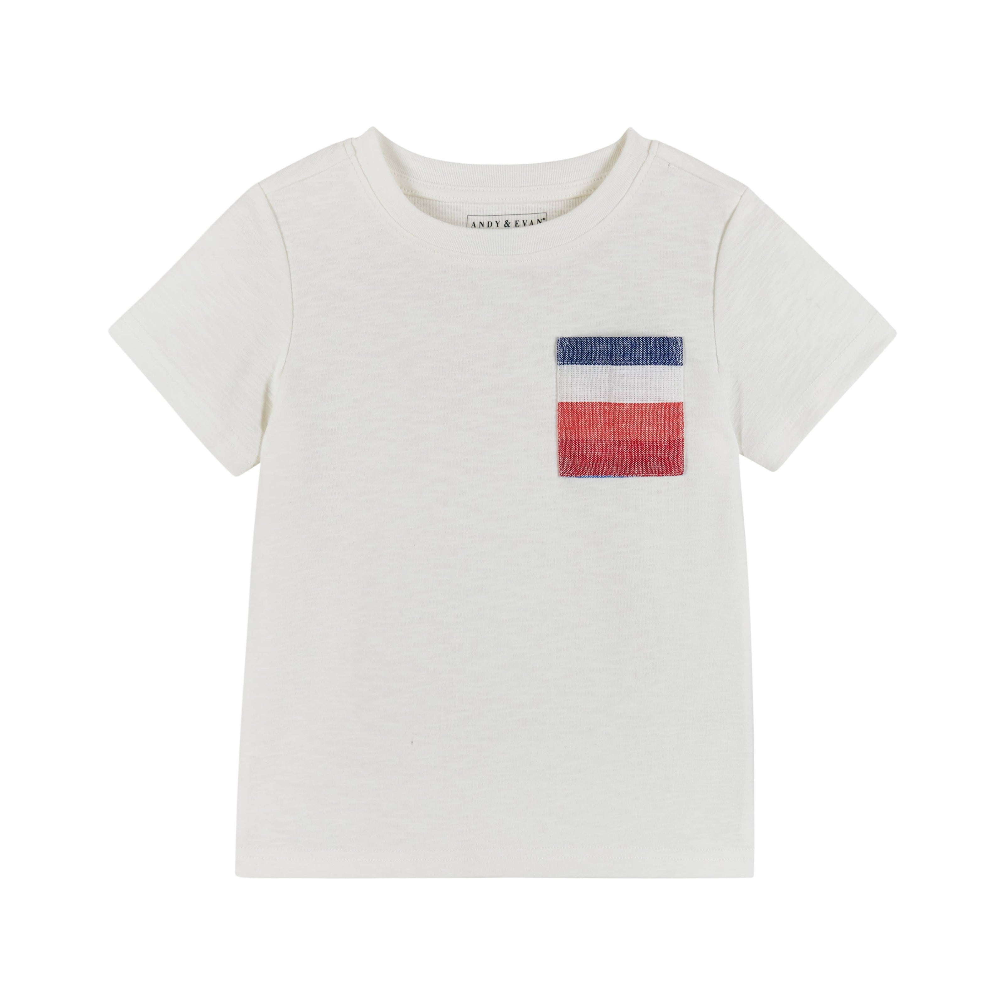 Boys Toddler T-Shirt & Striped Drawstring Shorts Set