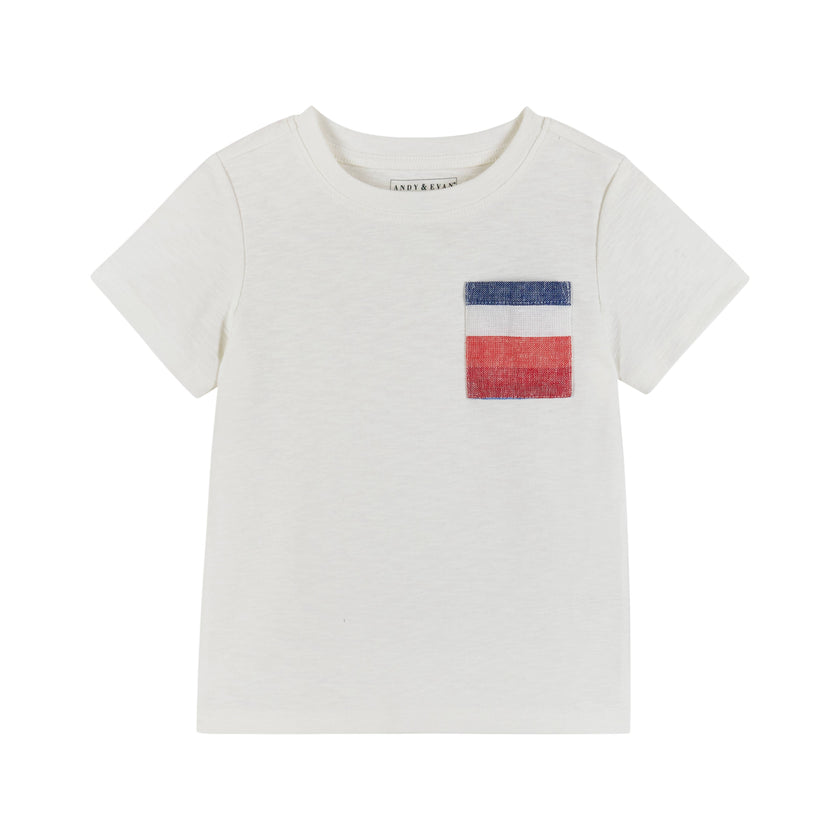 Boys Toddler T-Shirt & Striped Drawstring Shorts Set