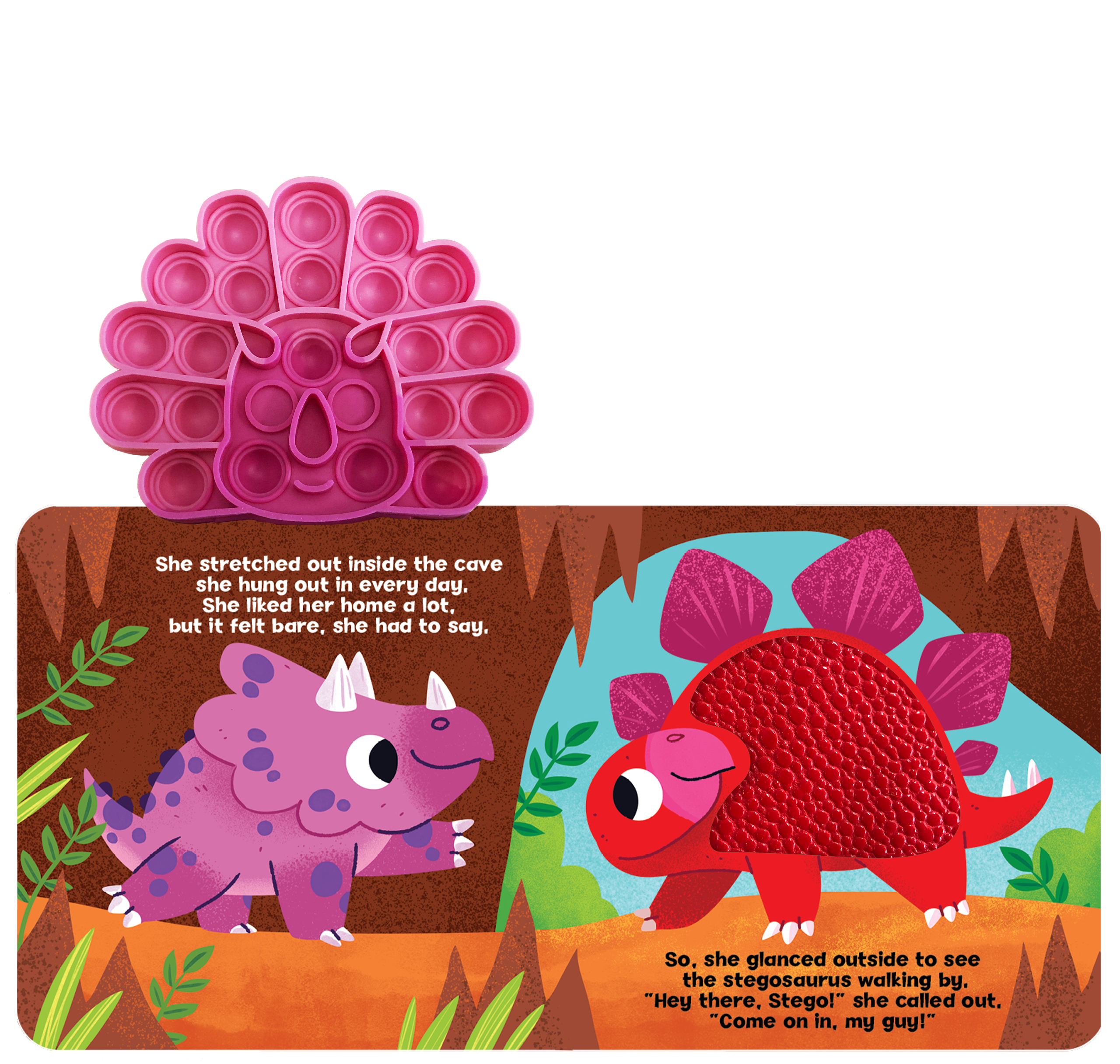 Little Triceratops - Your Sensory Fidget Friend Board Book