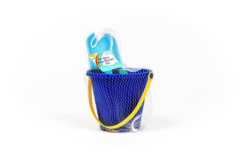 3-Piece Blue Sand Bucket Toy Set
